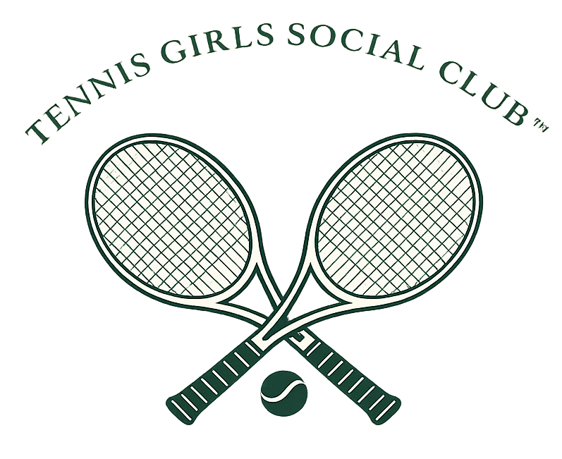 Tennis Girls Social Club crossed rackets
